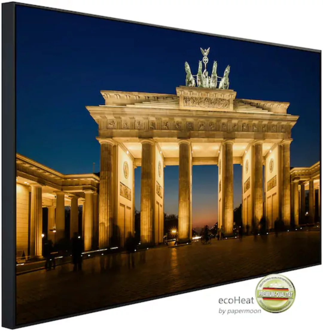 Papermoon Infrarotheizung »Brandenburger Tor«, sehr angenehme Strahlungswär günstig online kaufen