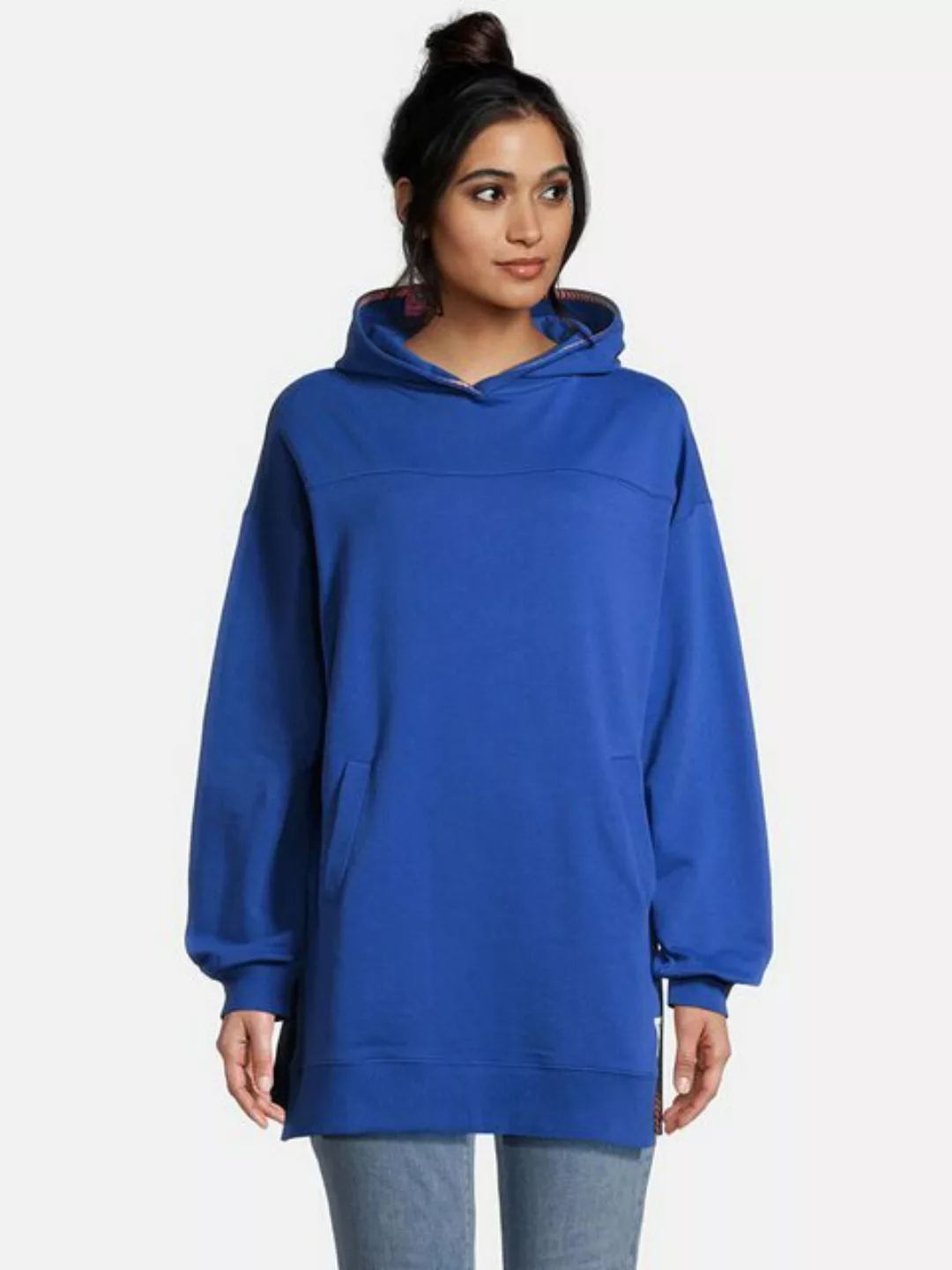 salzhaut Kapuzenpullover Damen Longhoodie Möhl mit Seitenschlitzen - Langer günstig online kaufen