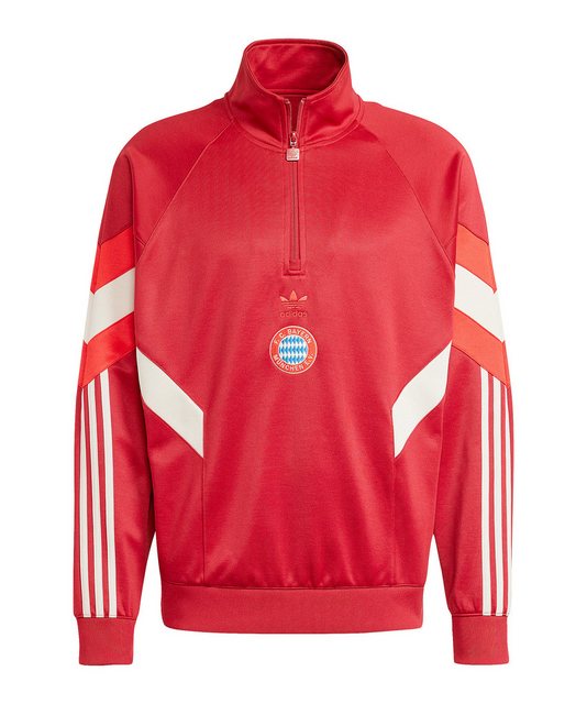 adidas Originals T-Shirt FC Bayern München HalfZip Sweatshirt Kapuze günstig online kaufen