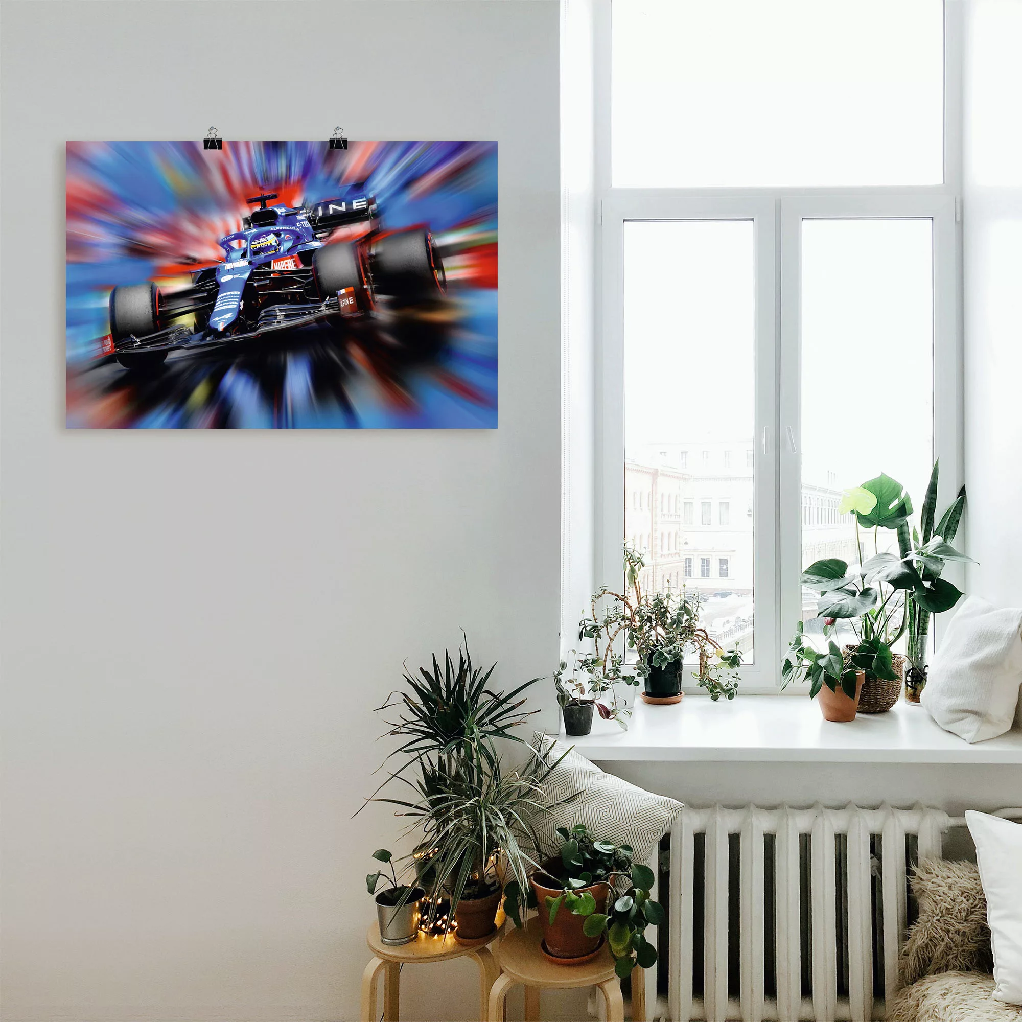 Artland Wandbild "Fernando Alonso - Spanien", Auto, (1 St.), als Leinwandbi günstig online kaufen