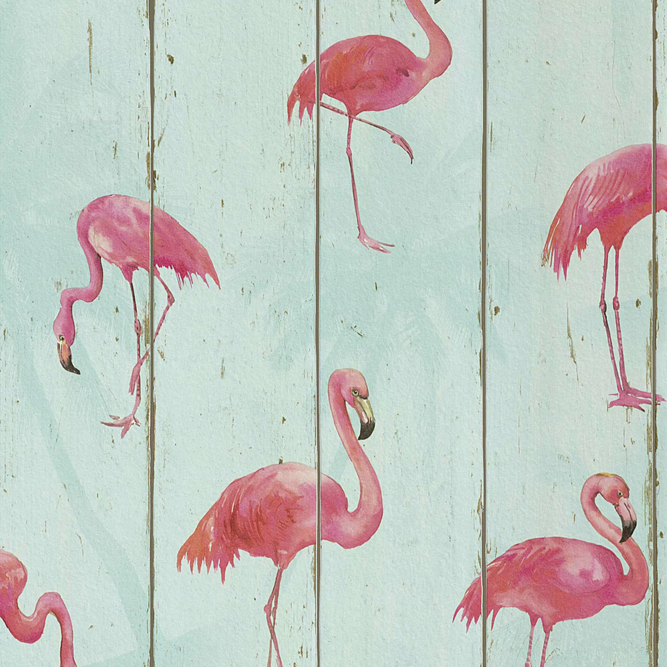 Flamingo Tapete 479706 | Tapete Holzoptik | Rasch b.b. Home Passion V günstig online kaufen