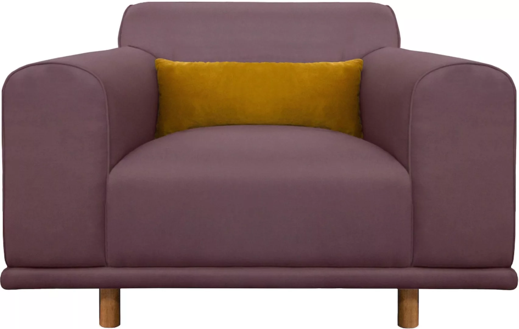 andas Loveseat »Maroon Sessel«, in skandinavischem Design, mit losem Kissen günstig online kaufen