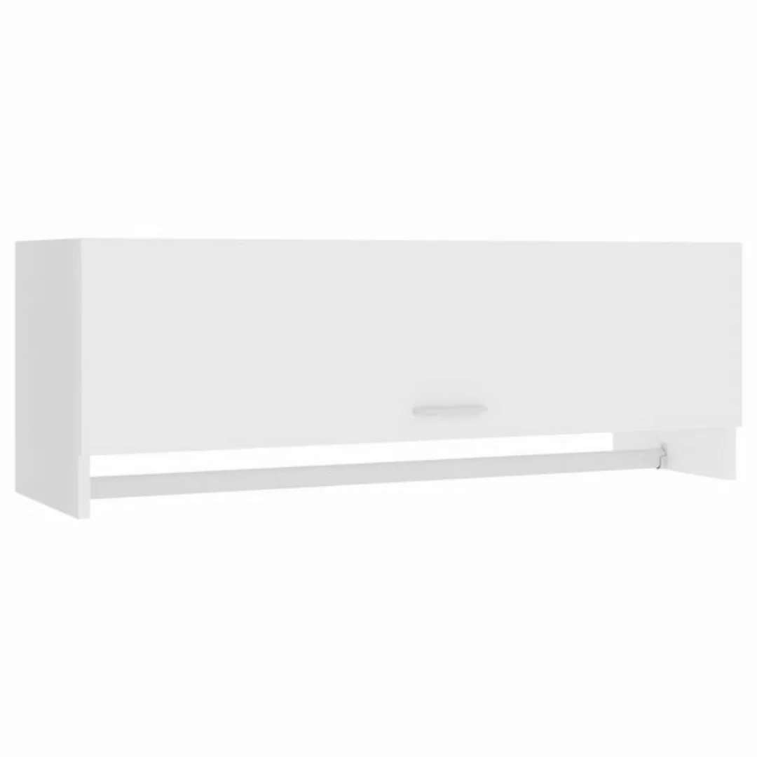 furnicato Kleiderschrank Weiß 100x32,5x35 cm Holzwerkstoff günstig online kaufen