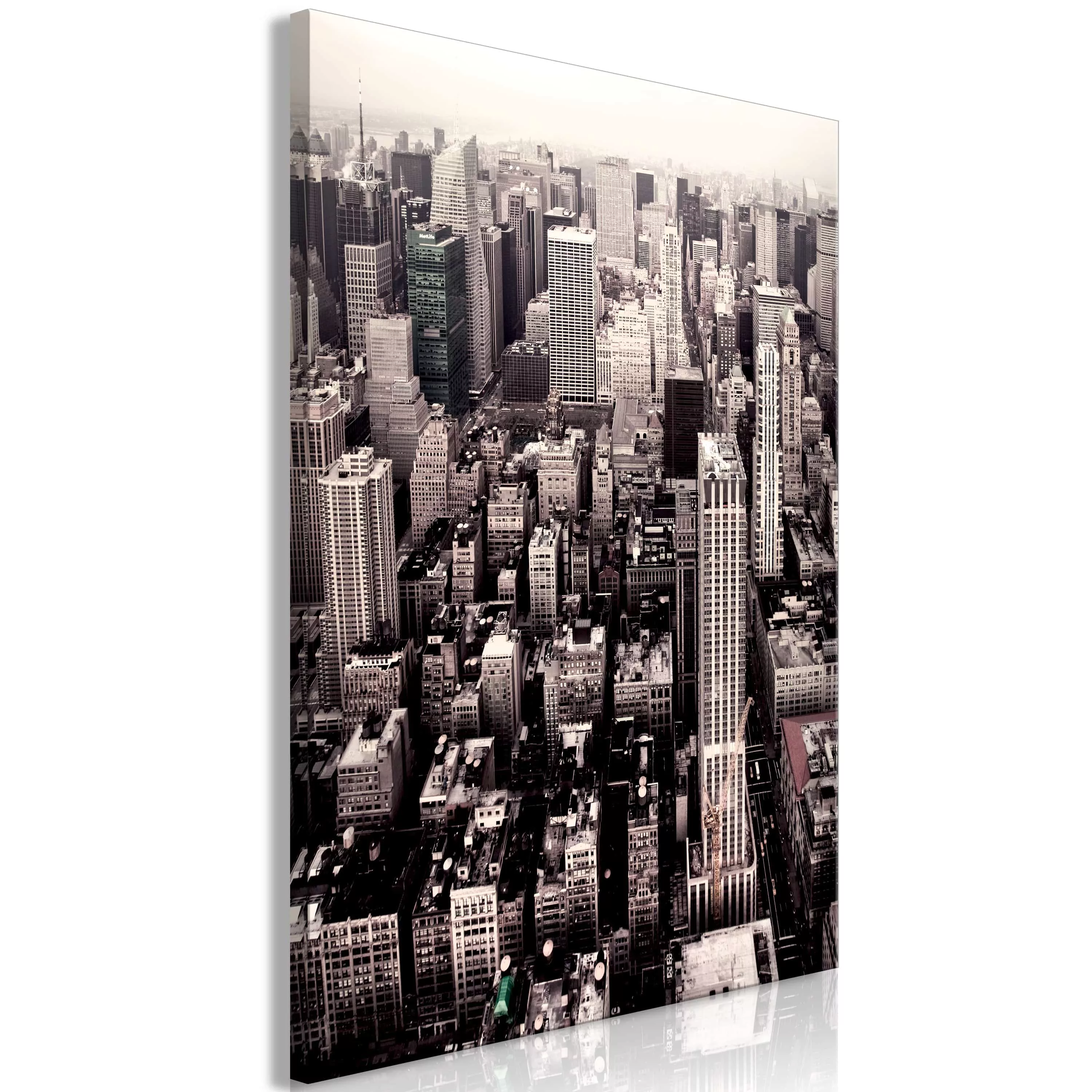 Wandbild - Manhattan In Sepia (1 Part) Vertical günstig online kaufen
