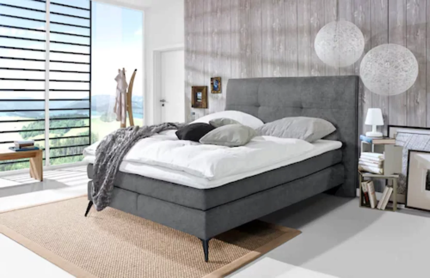 DELA Design Boxspringbett "Lamur", in verschiedenen Größen bestellbar, Farb günstig online kaufen