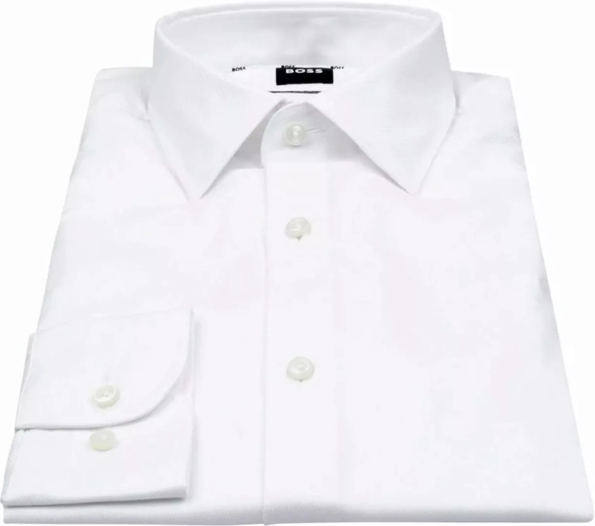 BOSS Hemd Hank Kent Weiß - Größe 40 günstig online kaufen