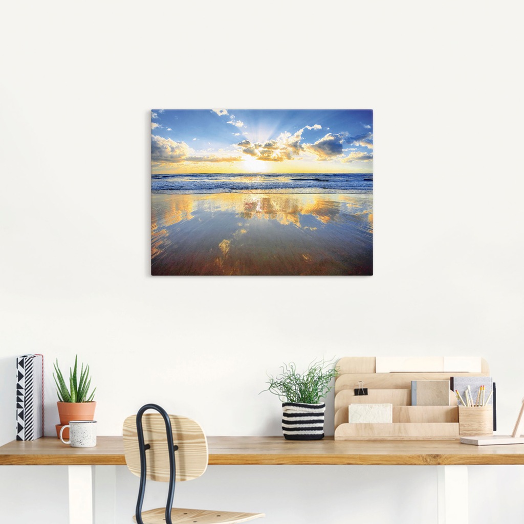 Artland Wandbild "Sonnenaufgang über dem Ozean", Himmel, (1 St.), als Alubi günstig online kaufen