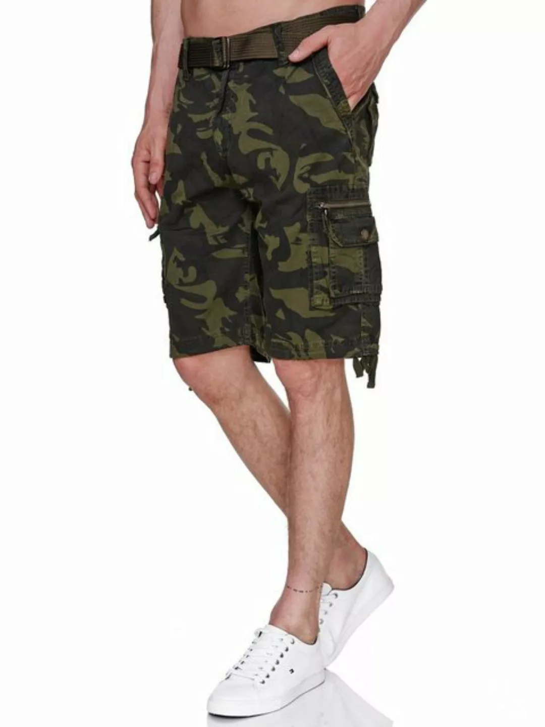 Rayshyne Cargoshorts RSH01 (Bermuda Sommer Camouflage Shorts mit Gürtel) Vi günstig online kaufen