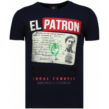Local Fanatic  T-Shirt El Patron Narcos Billionaire Strass günstig online kaufen