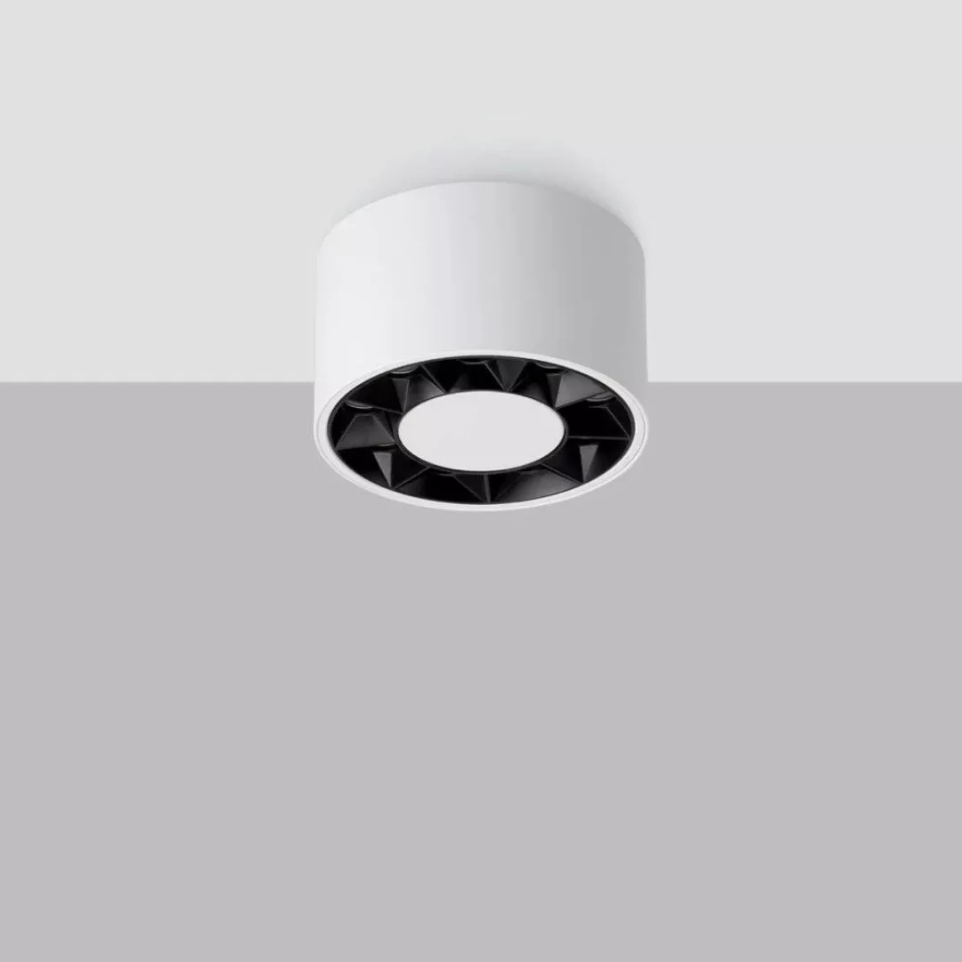 famlights | LED Deckenleuchte Dela in Weiß und Schwarz 9x 1,11W 1199lm günstig online kaufen