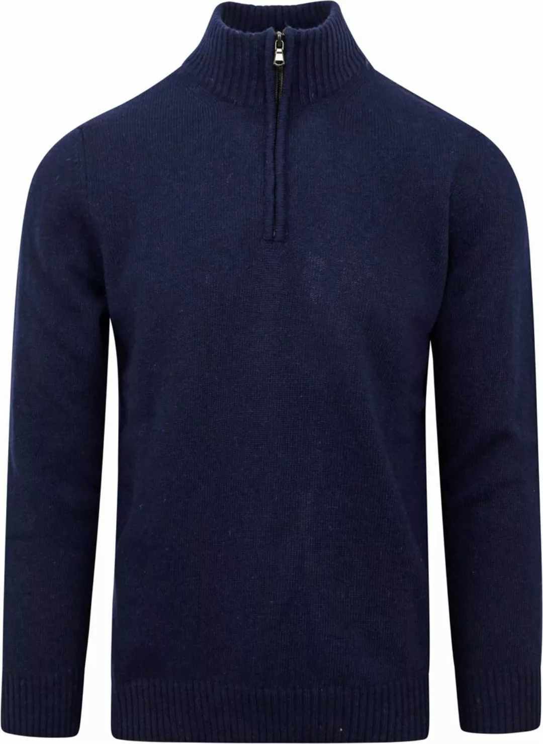 Suitable Half Zip Pullover Wool Blend Navy - Größe XL günstig online kaufen