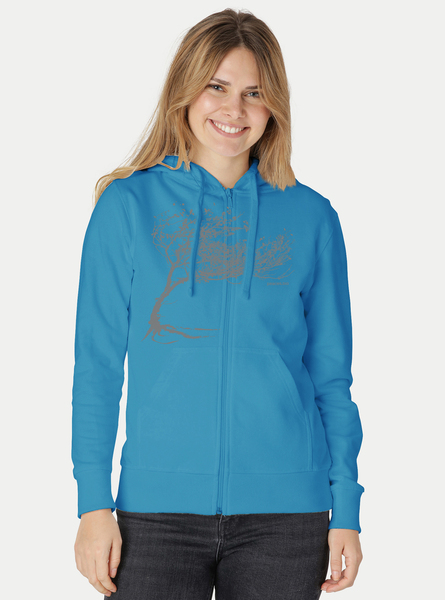 Bio Damen-zip-hoodie Windy Tree günstig online kaufen