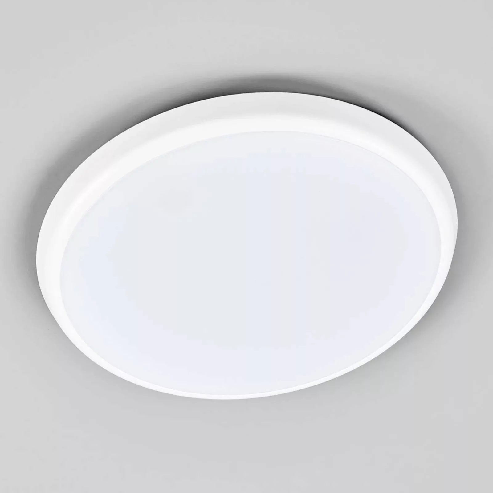 Arcchio LED-Deckenleuchte Augustin, Ø 30 cm, CCT, weiß, IP54 günstig online kaufen