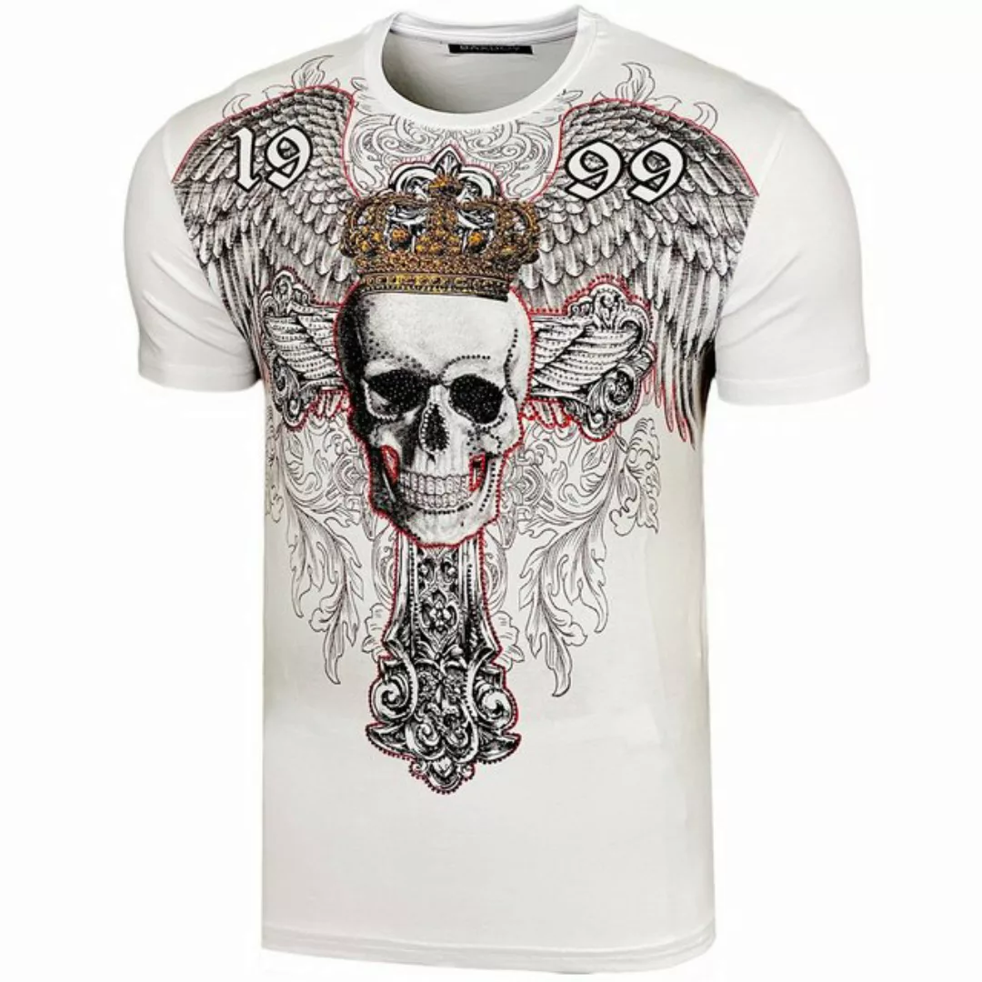 Baxboy T-Shirt Baxboy Totenkopf T-Shirt günstig online kaufen