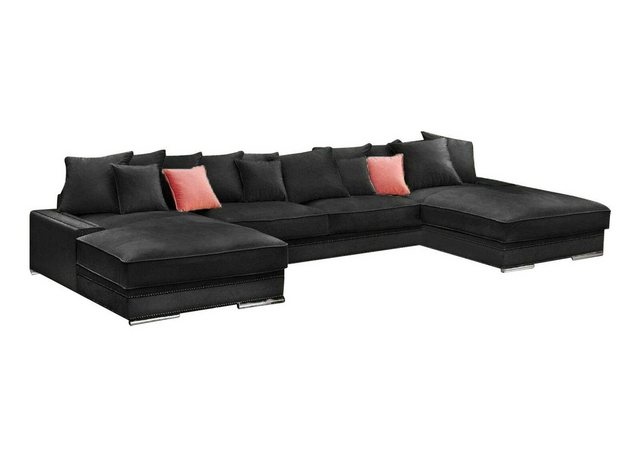 Xlmoebel Ecksofa Luxury Ecksofa U-Form Textil Modern Design Wohnlandschaft, günstig online kaufen