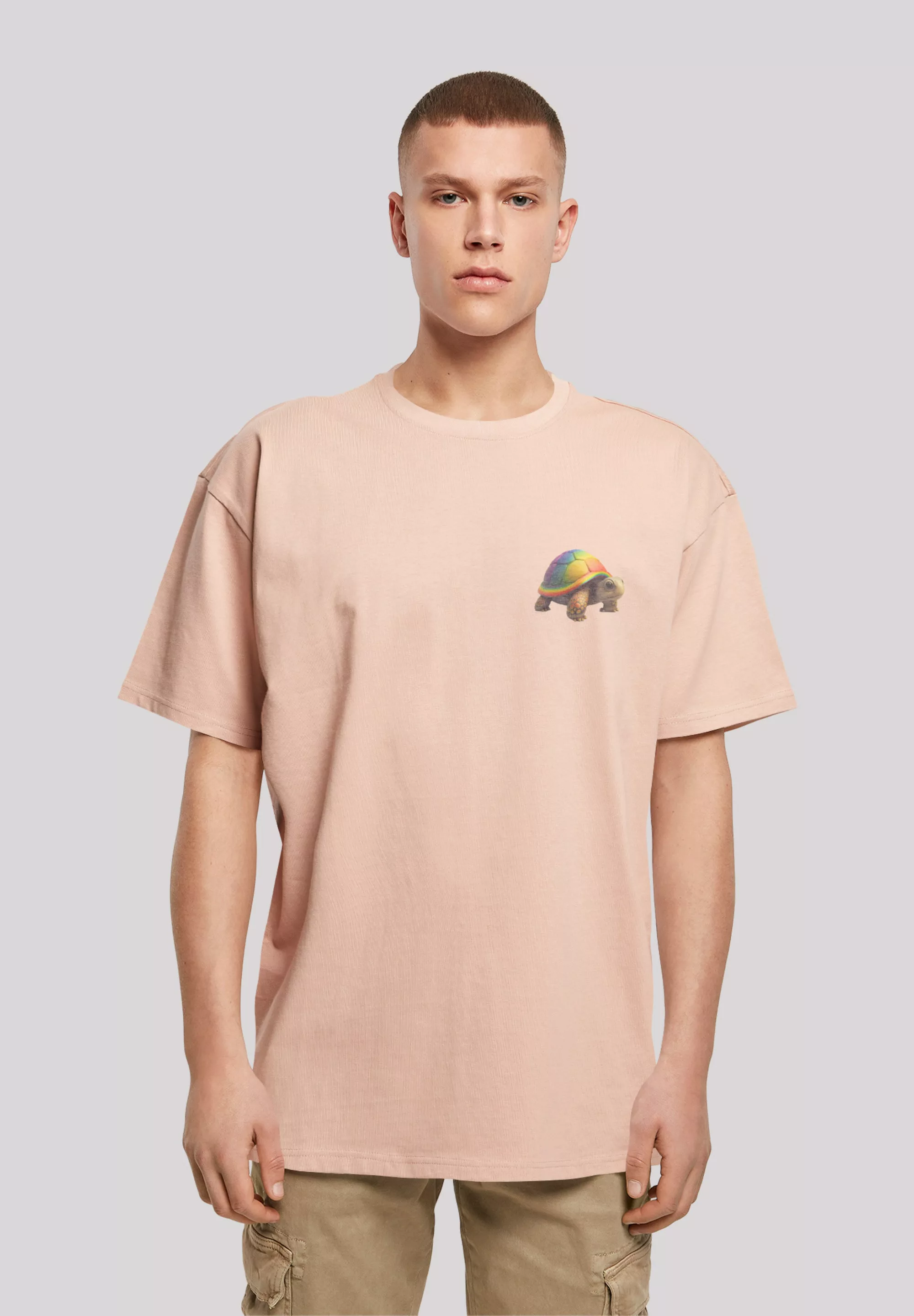 F4NT4STIC T-Shirt "Rainbow Turtle OVERSIZE TEE", Print günstig online kaufen