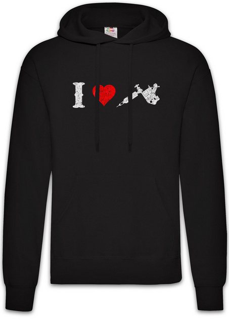 Urban Backwoods Hoodie I Love Tattoo Machine Herren Hoodie Studio Gun Masch günstig online kaufen