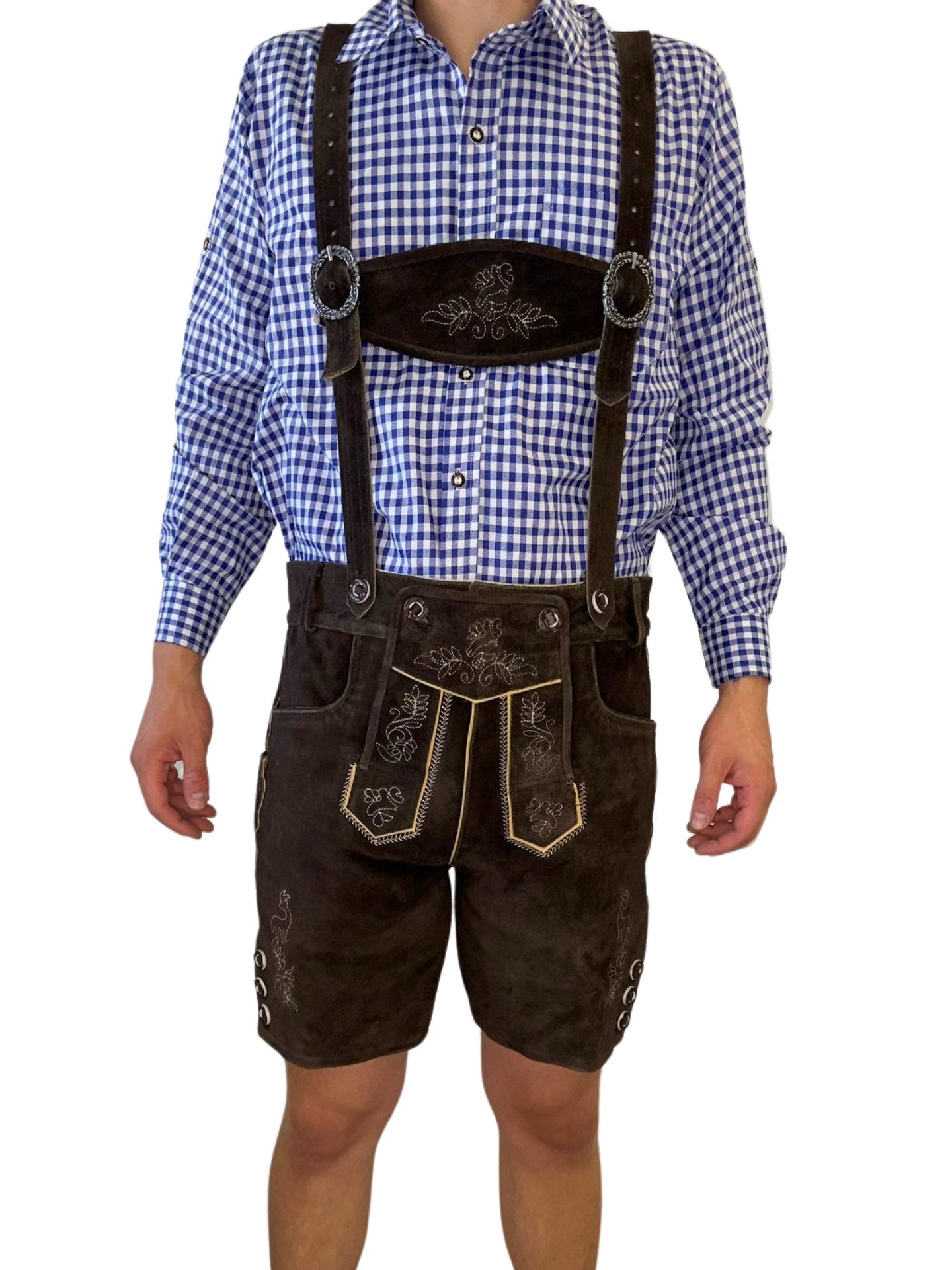 Dretaild Trachtenlederhose Herren Lederhose Tracht Kurz günstig online kaufen