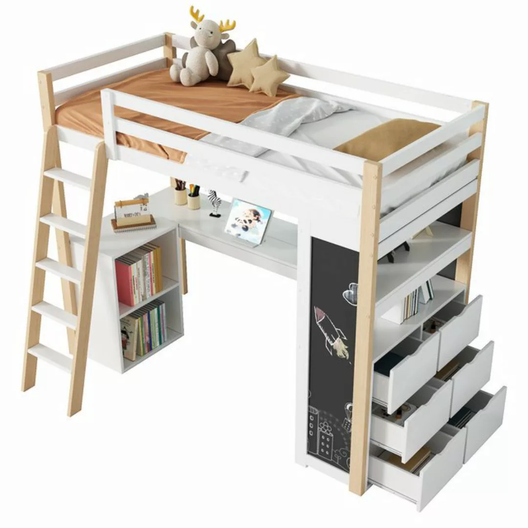 Gotagee Etagenbett Kinderbett 90x200 cm Jugendbett Hausbett Massivholz Wohn günstig online kaufen