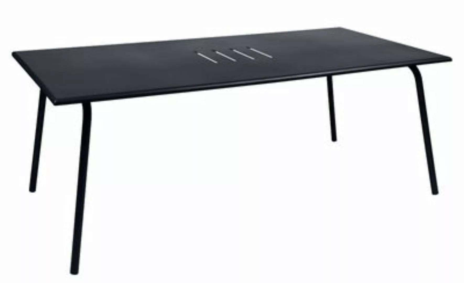 rechteckiger Tisch Monceau metall grau / 194 x 94 cm - für 8 Personen - Fer günstig online kaufen