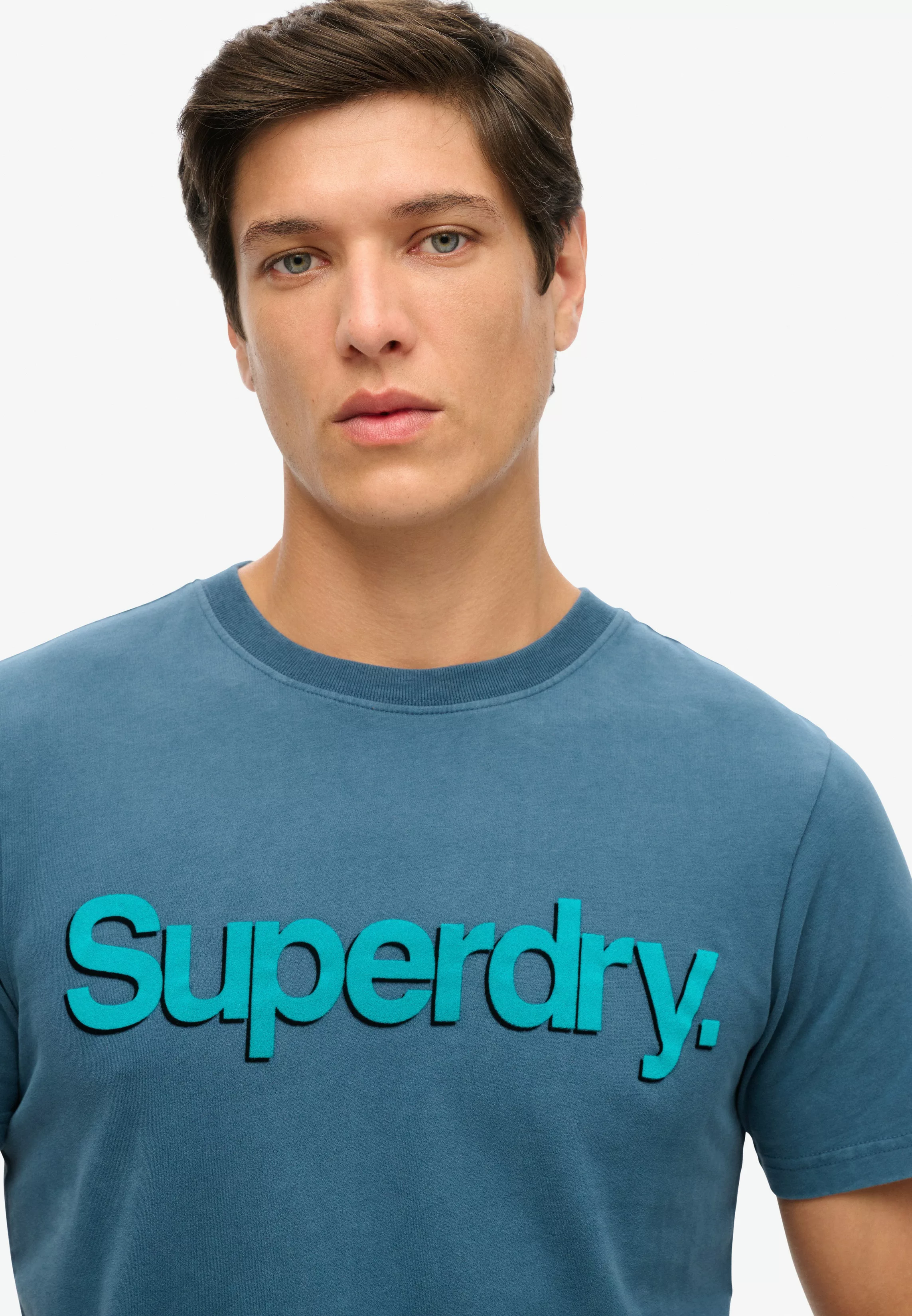 Superdry Rundhalsshirt "CLASSIC CORE LOGO SHADOW TEE" günstig online kaufen