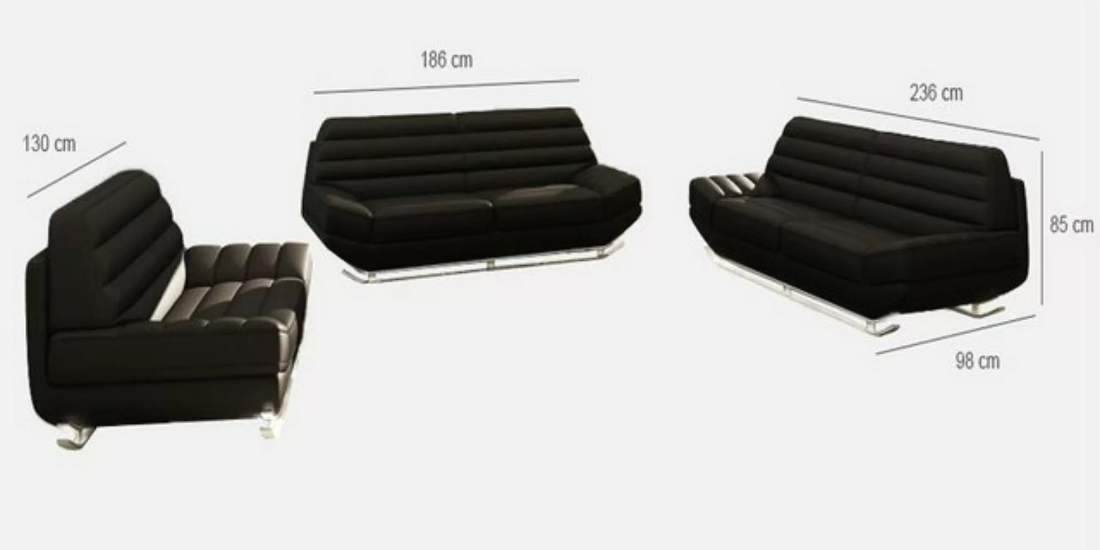 Xlmoebel Sofa 3-Sitzer-Sofa, 2-Sitzer-Sofa und Sessel mit USB-Anschluss Pol günstig online kaufen