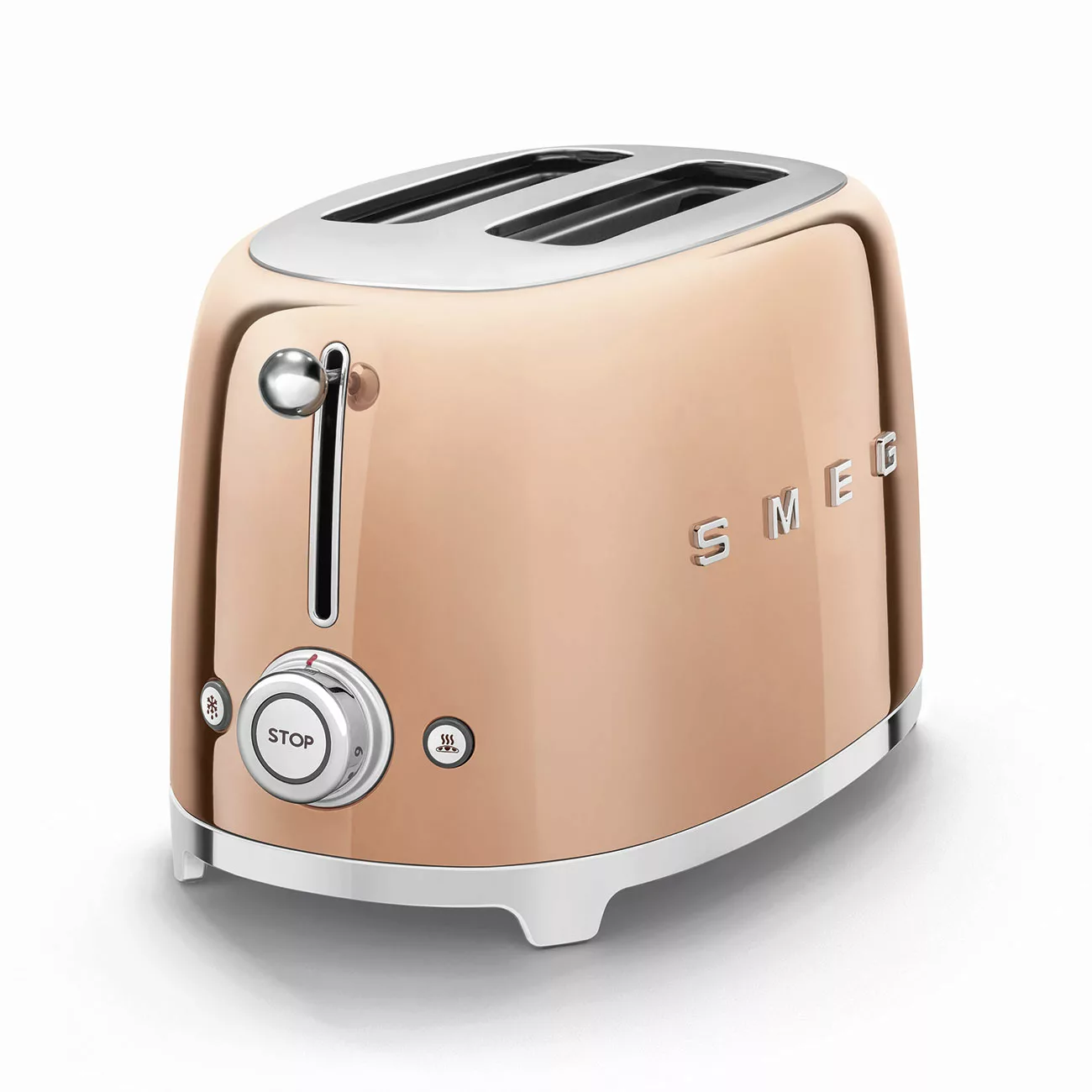 Kompakter Retro 2-Schlitz-Toaster Rose Gold günstig online kaufen