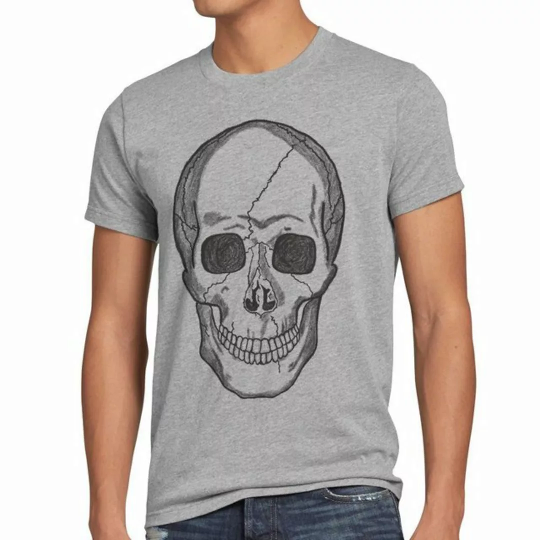 style3 T-Shirt Skull Totenkopf Harley Rocker Punk Tattoo gothic knochen bik günstig online kaufen