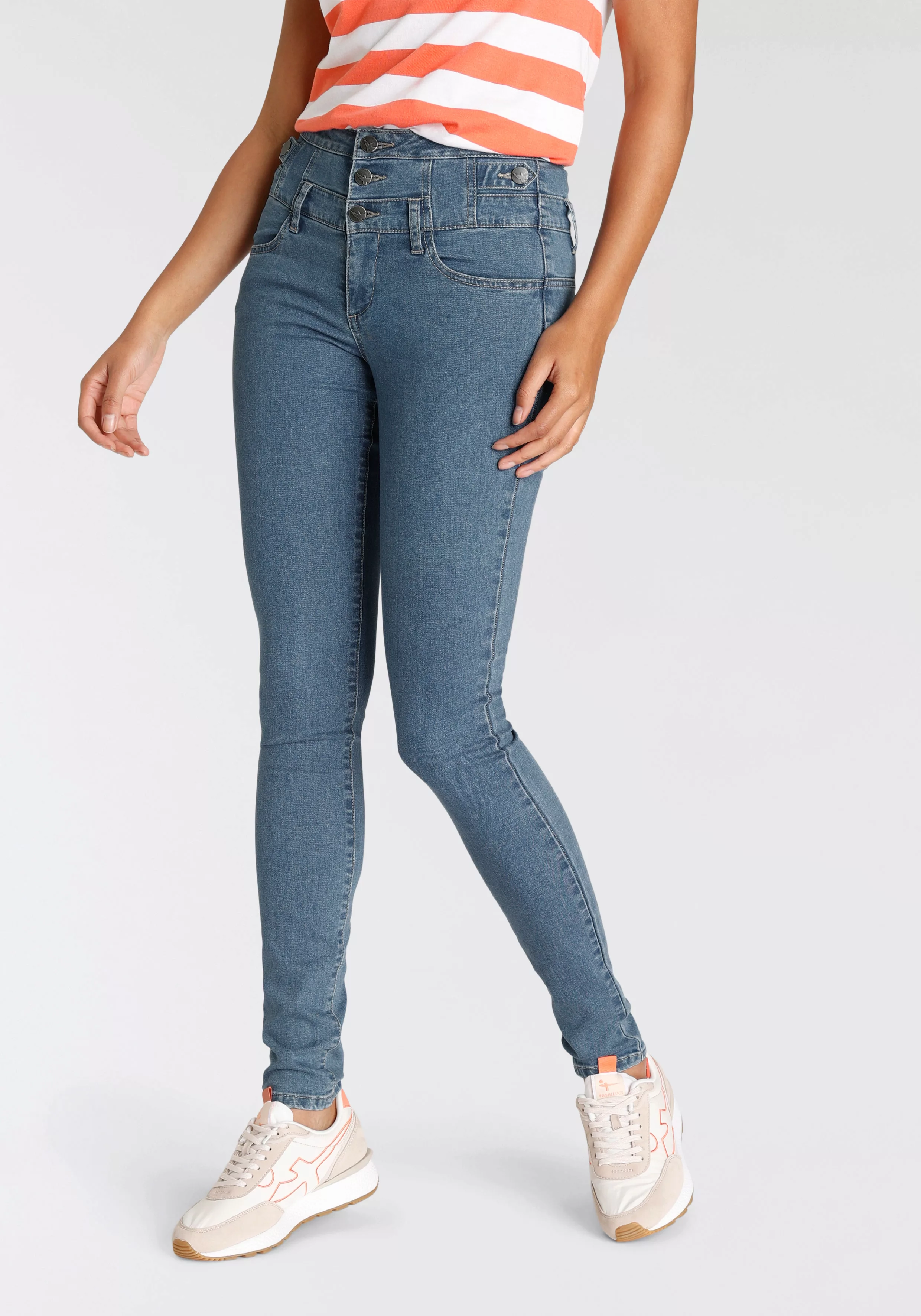 Arizona Skinny-fit-Jeans High Waist günstig online kaufen