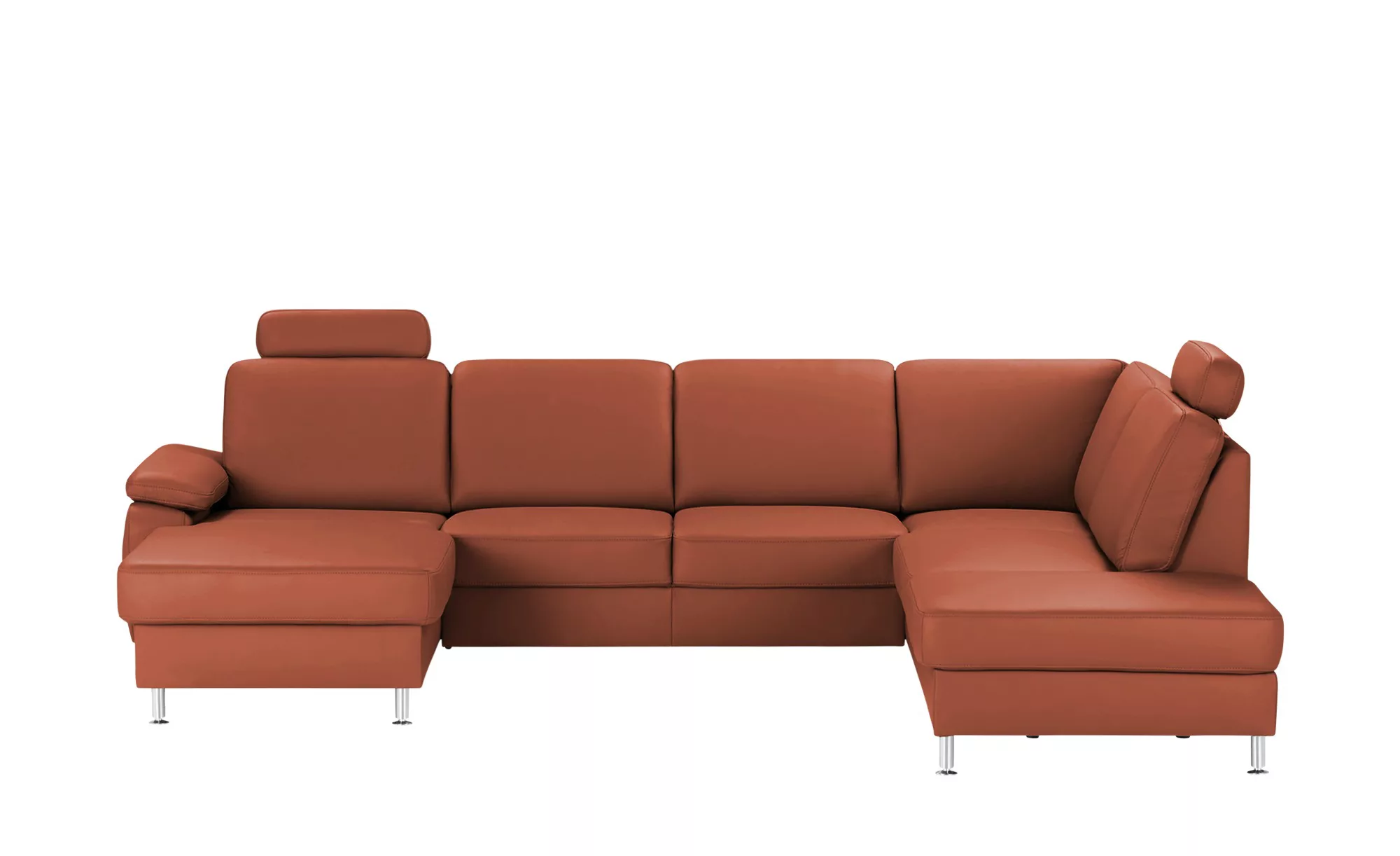 meinSofa Wohnlandschaft  Kathi - rot - 86 cm - Polstermöbel > Sofas > Leder günstig online kaufen