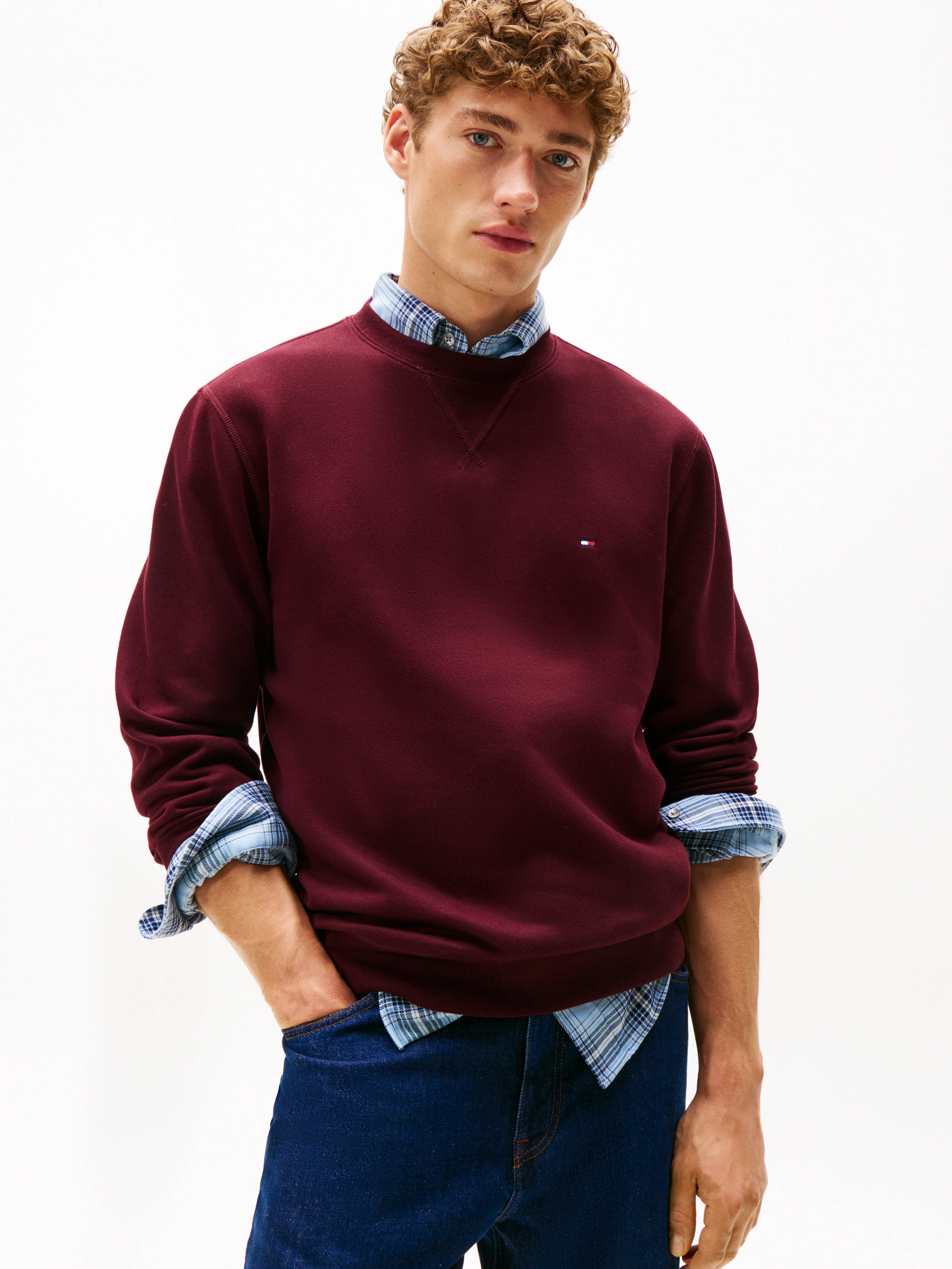 Tommy Hilfiger Sweatshirt "ESS SEASONAL FLEECE CREWNECK mit Rundhals und St günstig online kaufen