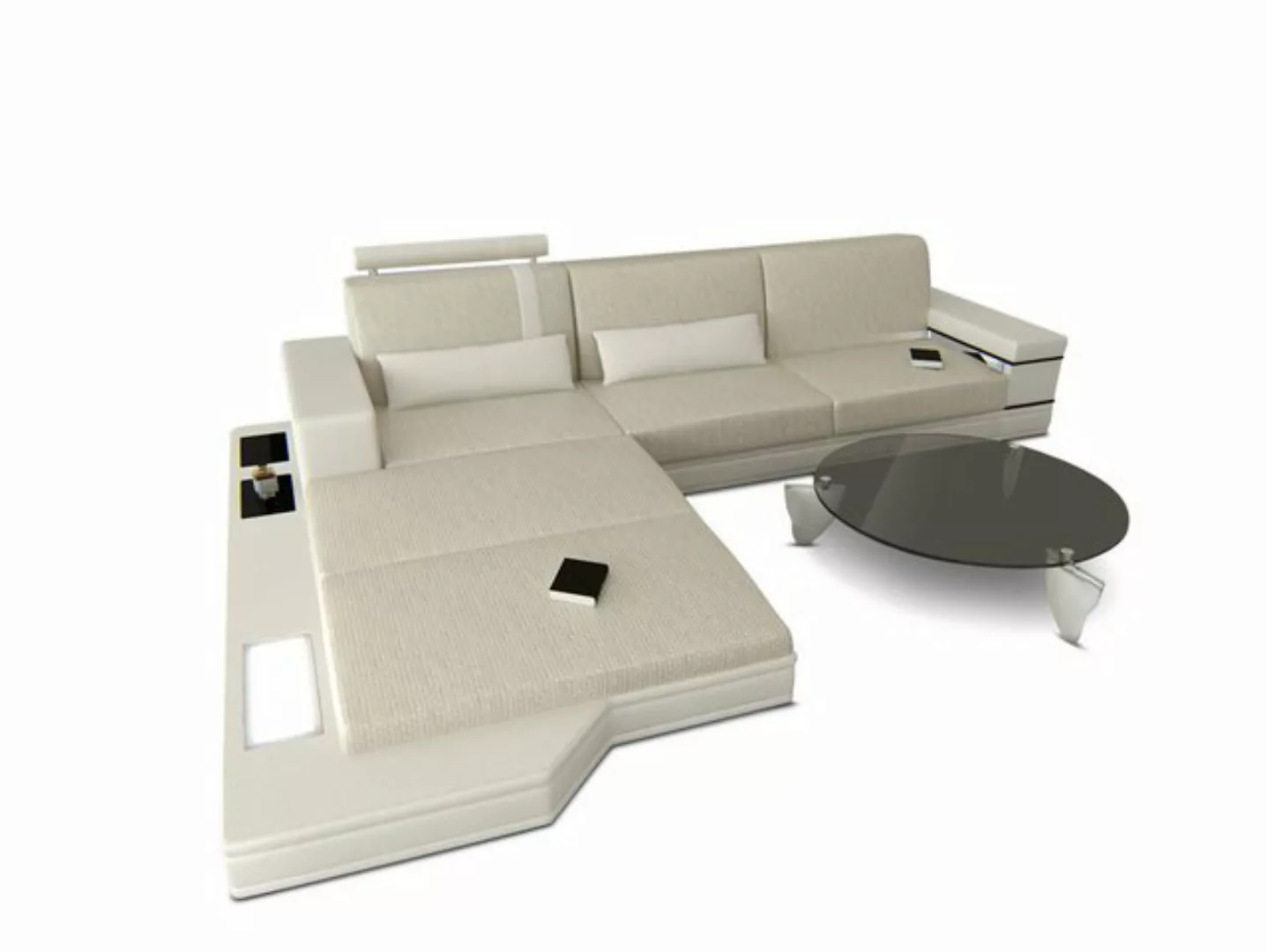 Sofa Dreams Ecksofa Polster Stoffsofa Messana L Form Sofa Stoff Couch, mit günstig online kaufen