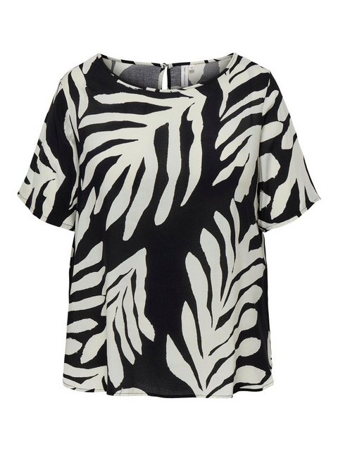 ONLY CARMAKOMA Blusenshirt Blusentop Curvy Plus Size Kurzarm Allover Print günstig online kaufen