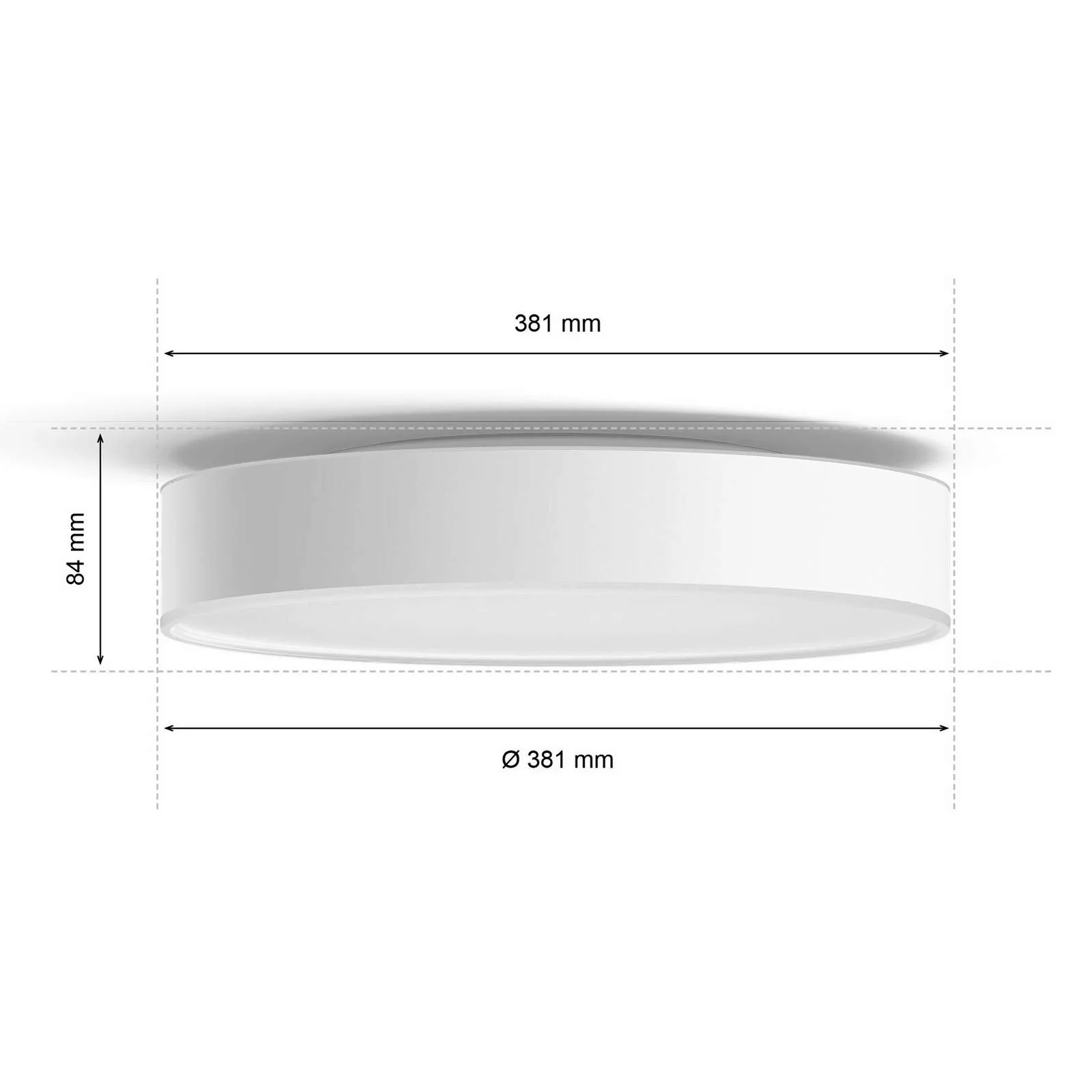 Philips Hue Enrave LED-Deckenleuchte 38,1cm weiß günstig online kaufen