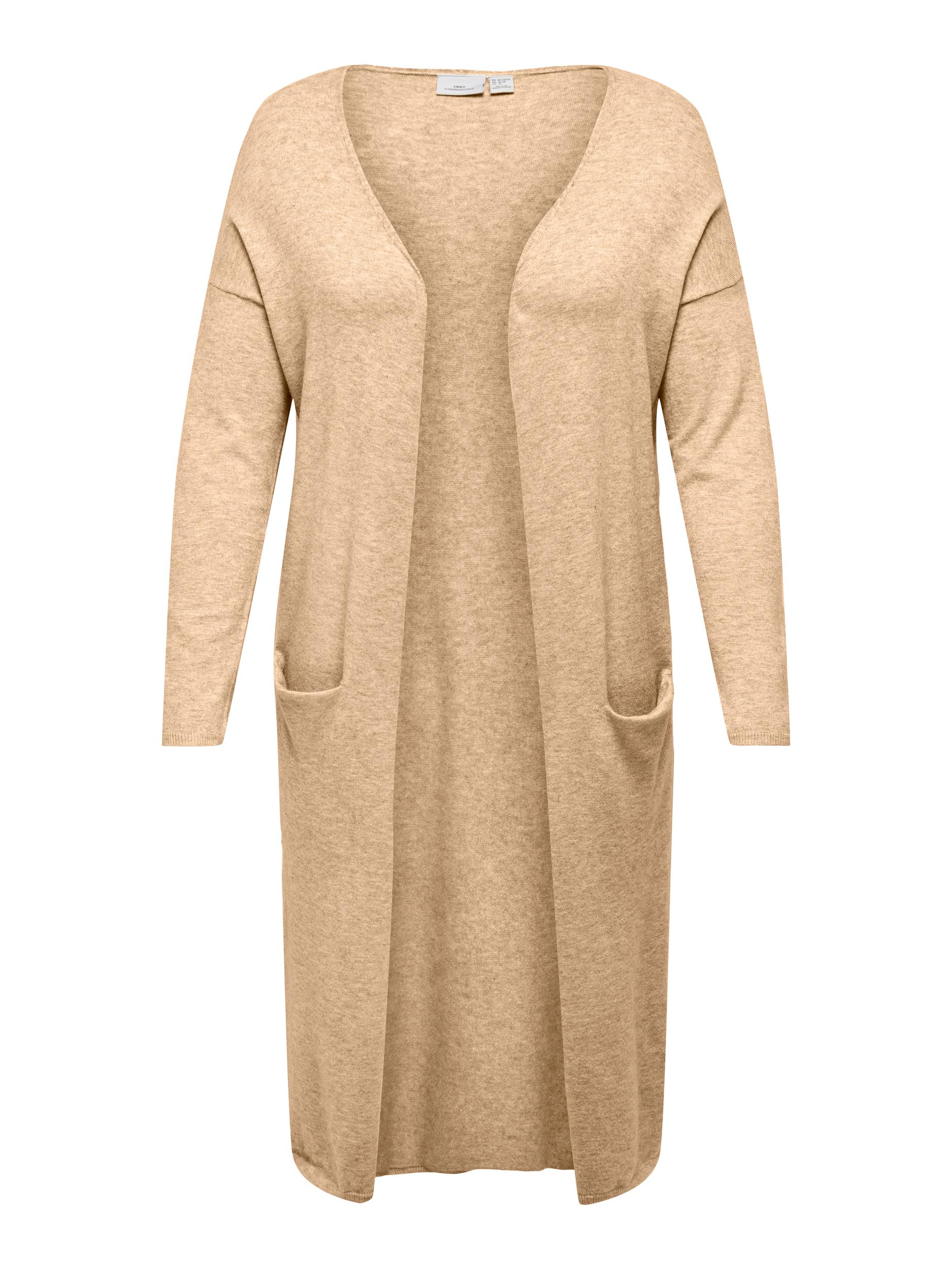 ONLY CARMAKOMA Strickjacke CARNEW ESLY LS OPEN LONG CARDIGAN NP KNT günstig online kaufen