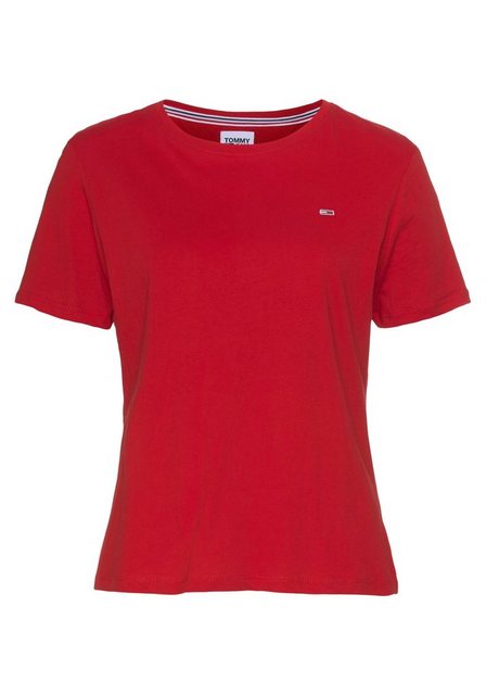 Tommy Jeans Rundhalsshirt TJW SOFT JERSEY TEE mit Tommy Jeans Logo-Flag auf günstig online kaufen