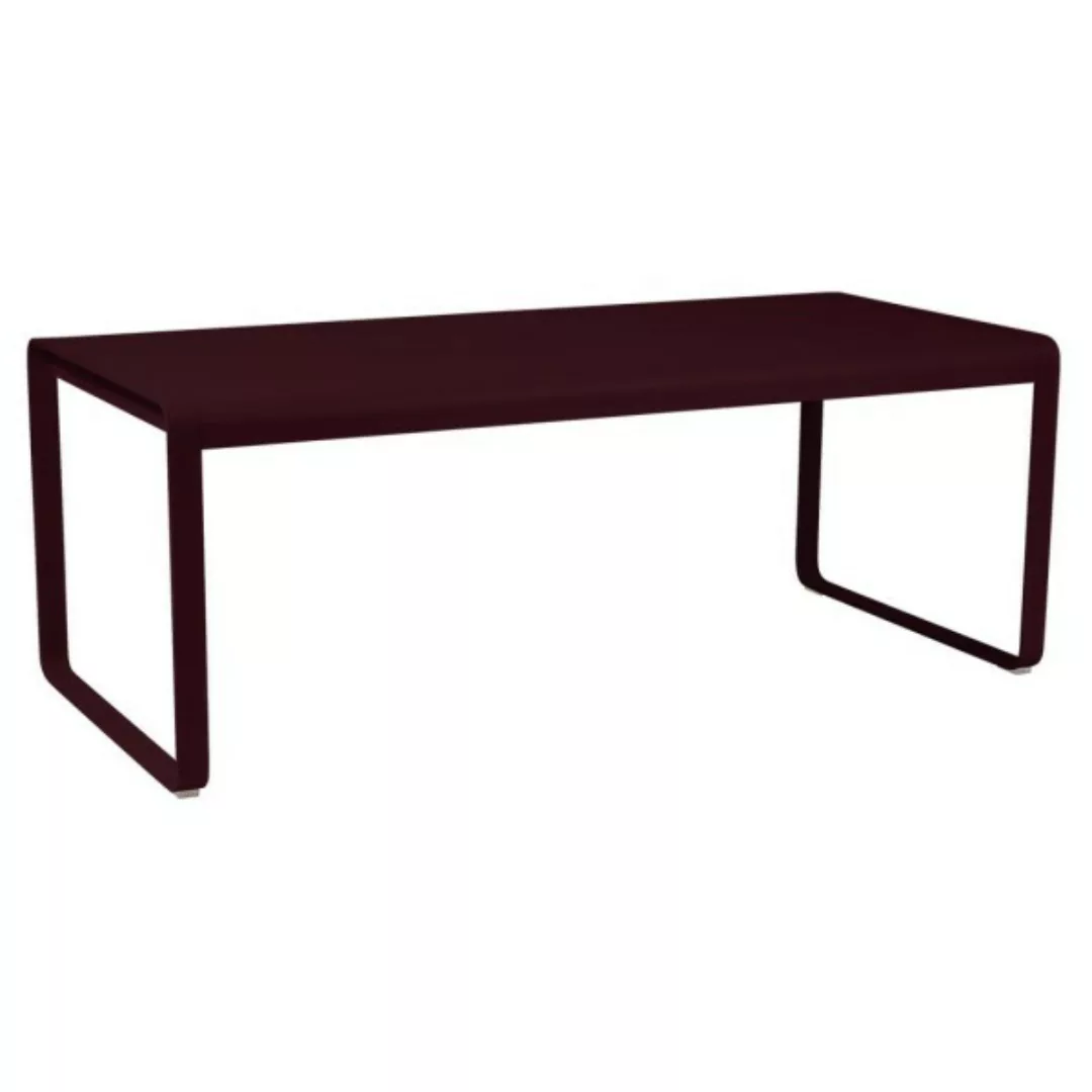 Bellevie Tisch 196 x 90cm Outdoor Schwarzkirsche günstig online kaufen