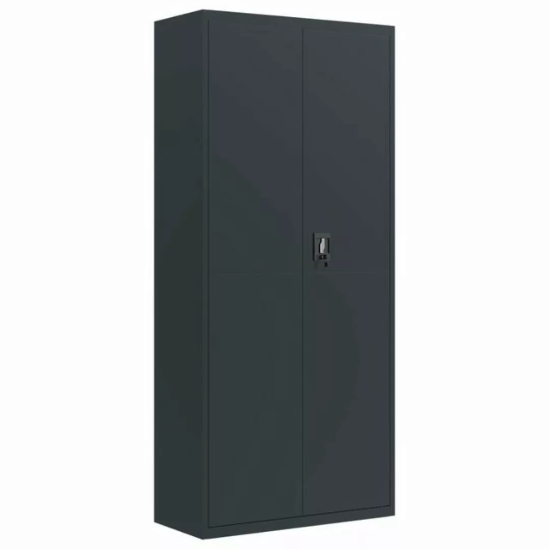 furnicato Aktenschrank Anthrazit 90x40x200 cm Stahl (1-St) günstig online kaufen