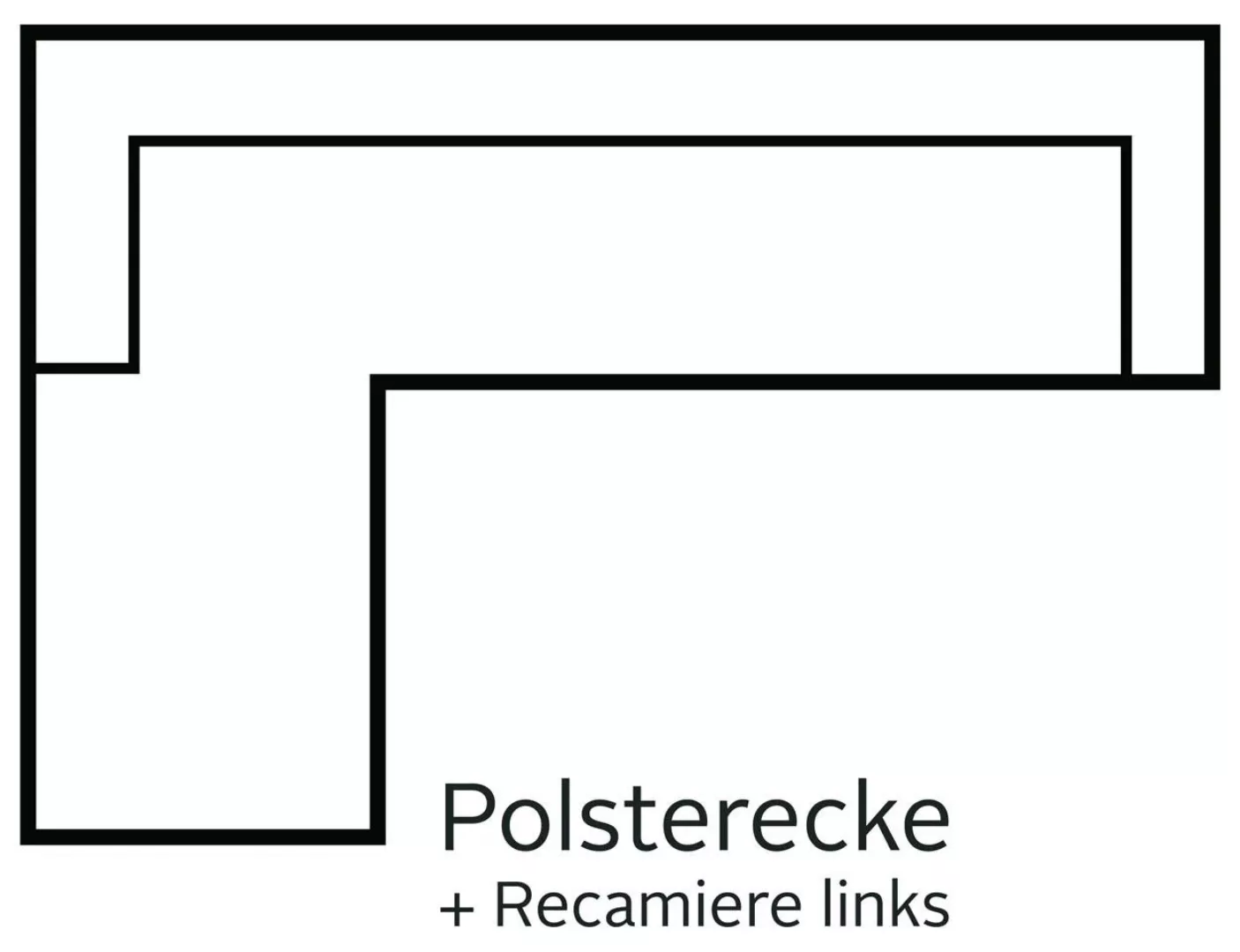 INOSIGN Ecksofa Sapporo L-Form, wahlweise Bettfunktion oder Sitztiefenverst günstig online kaufen