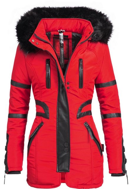 Navahoo Wintermantel Moony stylischer Damen Winter Jacke mit Kapuze günstig online kaufen