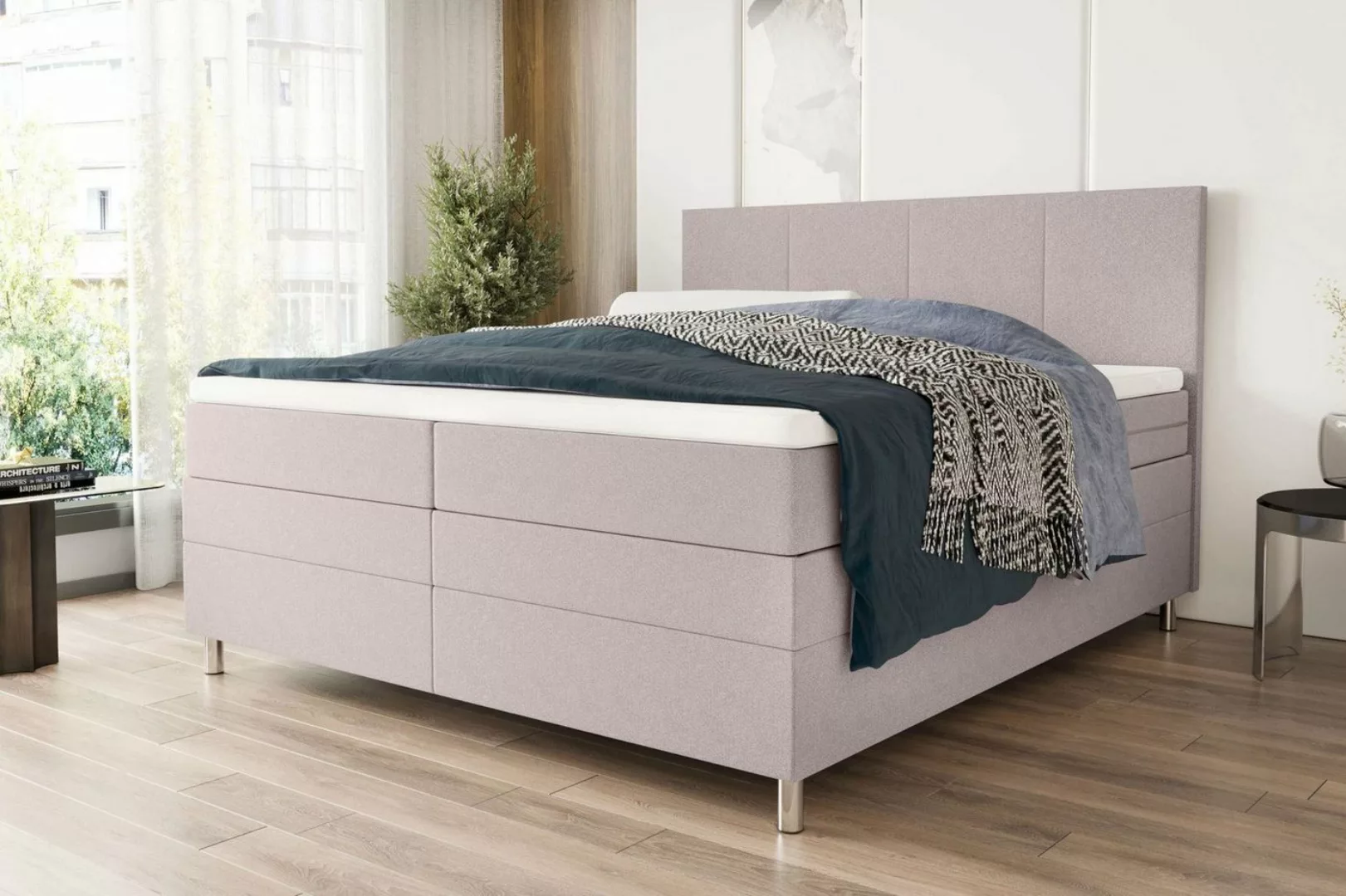 Stylefy Boxspringbett Orion (Schlafzimmerbett, Bett), 140/160/180 x 200 cm, günstig online kaufen