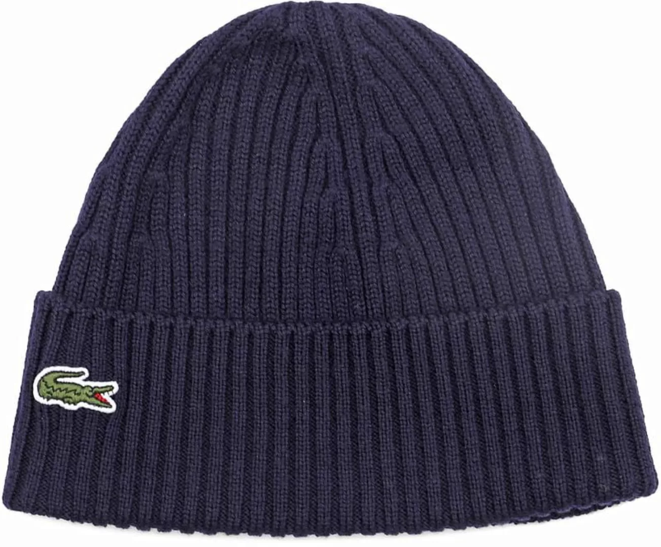 Lacoste Knitted Mütze Wolle Navy - günstig online kaufen