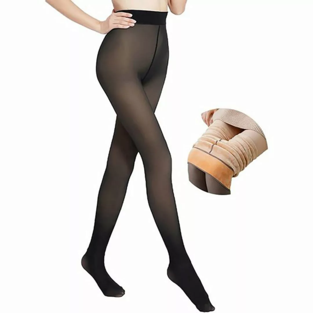 Gigicial Thermoleggings Damen Thermostrumpfhose, Gefütterte, Imitation Tran günstig online kaufen