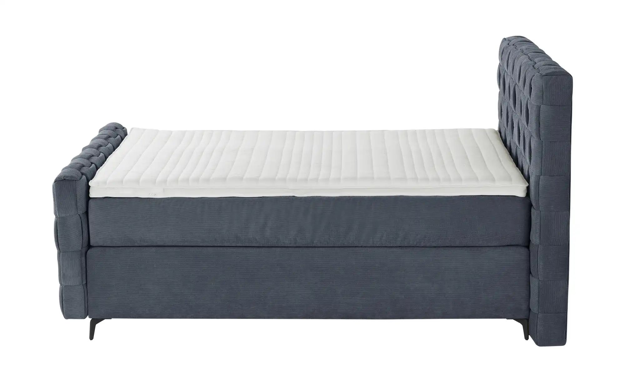 Wohnwert Boxspringbett  Tefla ¦ grau ¦ Maße (cm): B: 222 H: 132,5 Betten > günstig online kaufen