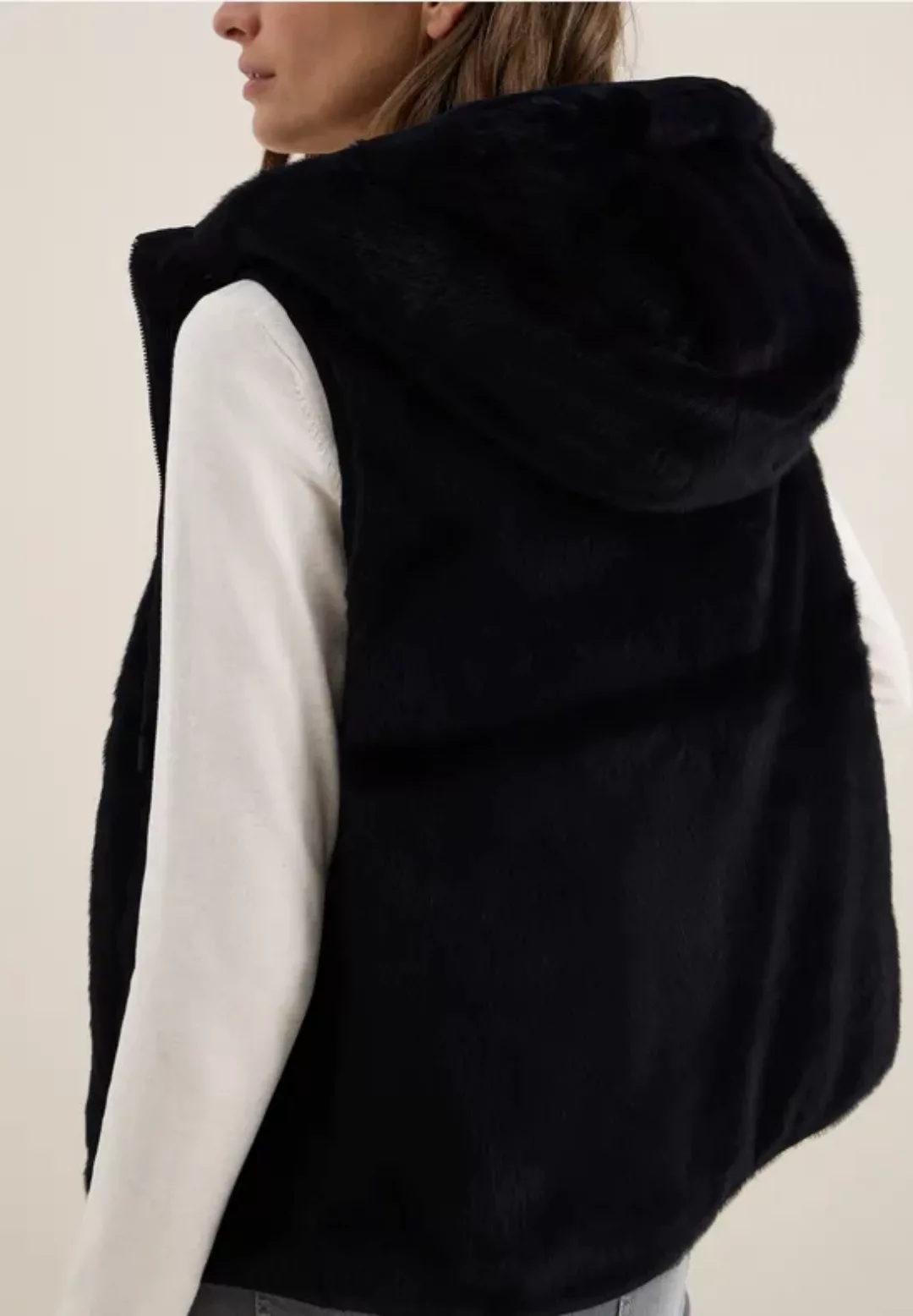 Wendbare Fake Fur Weste günstig online kaufen