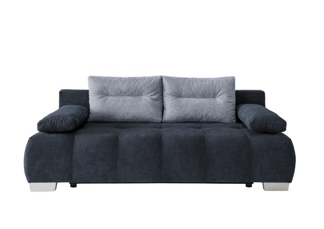 Funktionssofa Big Couch mit Schlaffunktion Blau 205 cm breit VERZINO günstig online kaufen