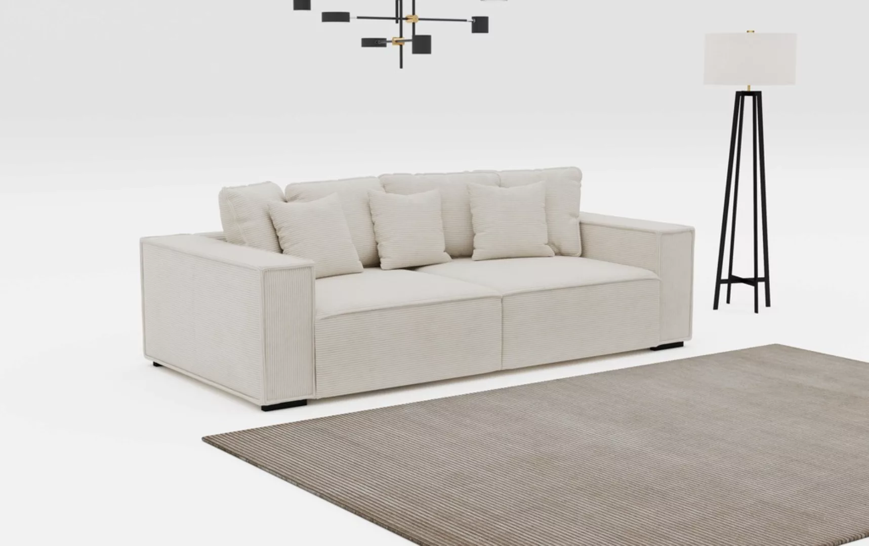 INOSIGN Big-Sofa "Surf", mit 7 Kissen, gemütlicher Sitzkomfort günstig online kaufen