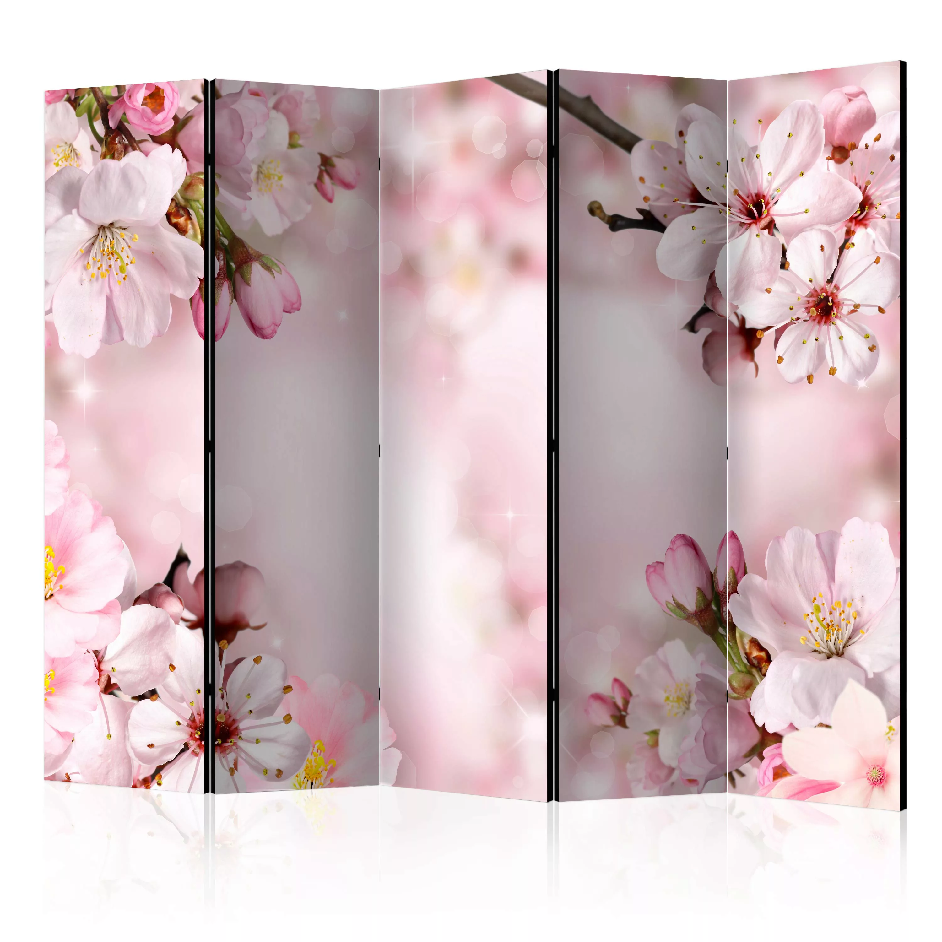 5-teiliges Paravent - Spring Cherry Blossom Ii [room Dividers] günstig online kaufen