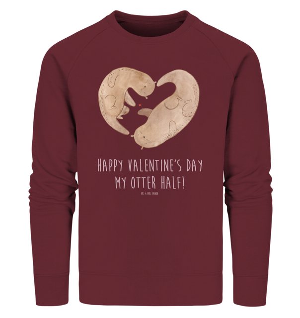 Mr. & Mrs. Panda Longpullover Größe S Otter Valentine - Burgundy - Geschenk günstig online kaufen