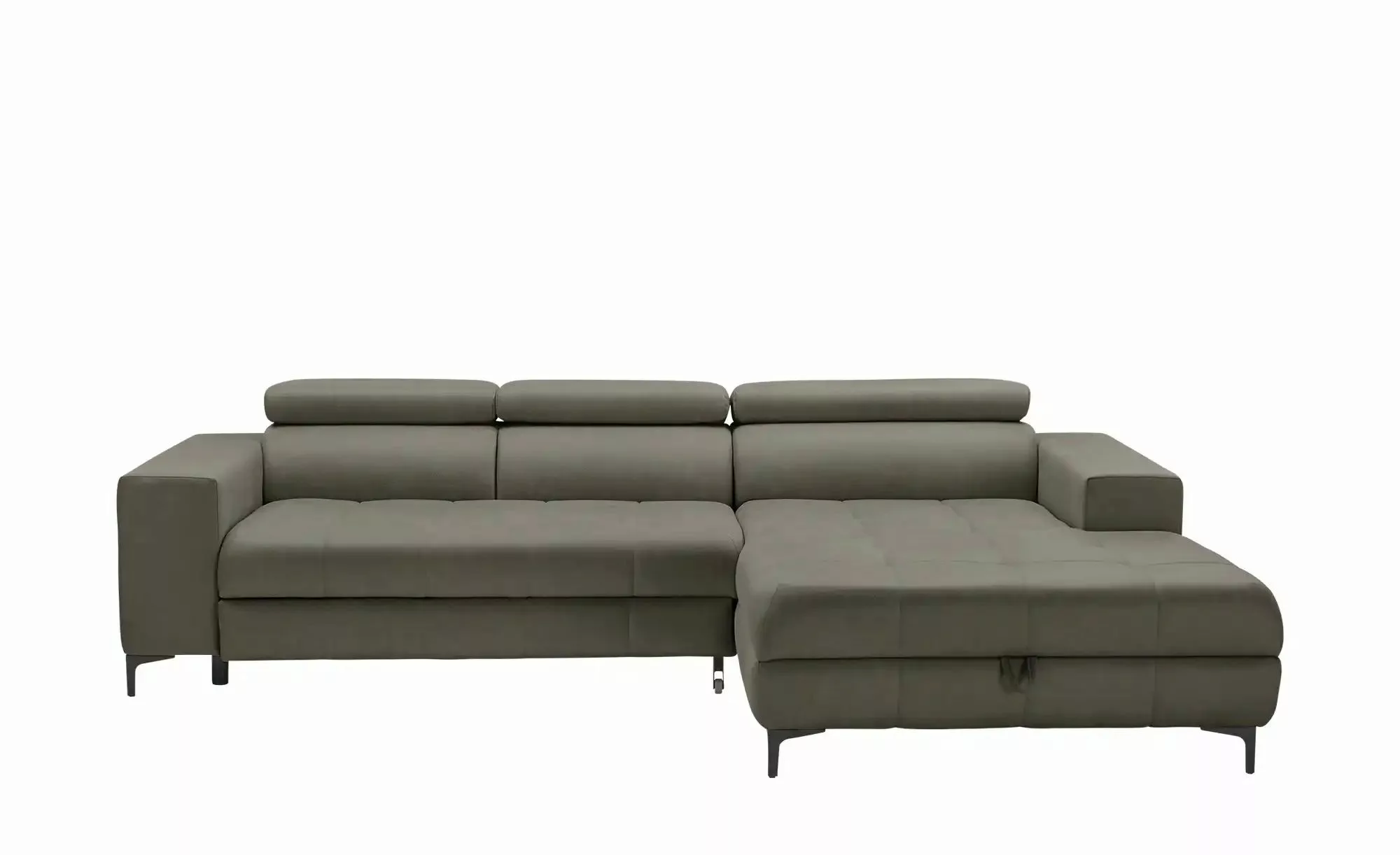 switch Ecksofa aus Mikrofaser Caro ¦ grau ¦ Maße (cm): B: 289 H: 93 T: 175 günstig online kaufen